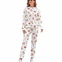 Cargar imagen en el visor de la galería, Traje de sudadera clásico casual de moda para mujer CT20 Personalizado con Impresión Completa de una iamgen con Foto Logo Patrón Texto