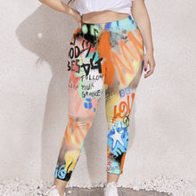 Cargar imagen en el visor de la galería, Leggings elásticos Pantalones deportivos de yoga talla grande para mujer UP Personalizados con Impresión Completa de una imagen con Foto Logo Patrón Texto
