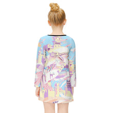 Cargar imagen en el visor de la galería, ET015 Vestido de Manga larga para Niña con Diseño Personalizado Personalizada de Tus Imágenes o Textos