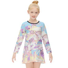 Cargar imagen en el visor de la galería, ET015 Vestido de Manga larga para Niña con Diseño Personalizado Personalizada de Tus Imágenes o Textos