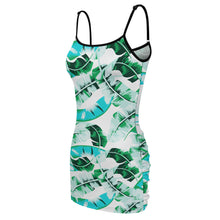 Cargar imagen en el visor de la galería, Vestido Corto Ajustado Sexy con Tirantes de Fiesta para Mujer NZ007 Personalizado con Impresión Completa de una imagen con Foto Logo Patrón Texto