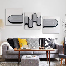 Cargar imagen en el visor de la galería, Cuadro completo de estilo cuadrado, Póster Colgante de 3 paneles, Cuadro de Lienzo, 3 partes GY0903218 Pintura de Lienzo Personalizado Personalizada con Foto, Texto o Logo