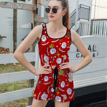 Cargar imagen en el visor de la galería, Mono con Tirantes sin Mangas de Una Pieza para Mujer T05 Personalizado con Impresión Completa con Foto Logo Patrón Texto