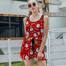 Cargar imagen en el visor de la galería, Mono con Tirantes sin Mangas de Una Pieza para Mujer T05 Personalizado con Impresión Completa con Foto Logo Patrón Texto