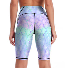 Cargar imagen en el visor de la galería, Capris de Yoga Pantalones Piratas de Deporte Cintura Alta para mujer YJ003 Personalizados con Impresión Completa con Foto Logo Patrón Texto