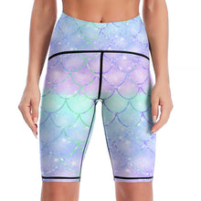Cargar imagen en el visor de la galería, Capris de Yoga Pantalones Piratas de Deporte Cintura Alta para mujer YJ003 Personalizados con Impresión Completa con Foto Logo Patrón Texto