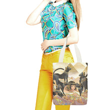 Cargar imagen en el visor de la galería, Bolsa de lona con bolsillo interior Estampado a una cara XB0601004 Personalizada con Foto Logo Patrón Texto