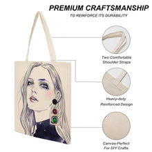 Cargar imagen en el visor de la galería, Bolsa de lona casual Big Martin 38x41CM con estampado a doble cara XB0601009 Personalizada con Foto Logo Patrón Texto