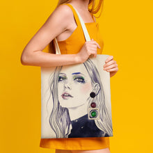Cargar imagen en el visor de la galería, Bolsa de lona casual Big Martin 38x41CM con estampado a doble cara XB0601009 Personalizada con Foto Logo Patrón Texto