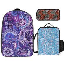 Cargar imagen en el visor de la galería, Conjunto de Mochila 17 pulgadas Bolsa de Almuerzo Estuche de Lápices XB0604076 Personalizada de Múltiples Imágenes con Foto Logo Patrón Texto