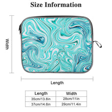 Cargar imagen en el visor de la galería, Bolsa para portátil Copo de nieve sin asa XB0605002 Personalizada de una imagen con Foto Logo Patrón Texto