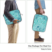 Cargar imagen en el visor de la galería, Bolsa para portátil Copo de nieve sin asa XB0605002 Personalizada de una imagen con Foto Logo Patrón Texto