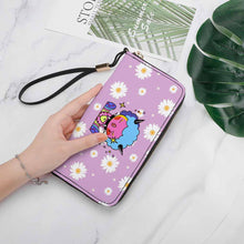 Cargar imagen en el visor de la galería, Cartera / Billetera de mano larga versión horizontal de PU para mujer hombre XB0608017 Personalizada con Impresión Completa de múltiples imágenes con Foto Logo Patrón Texto