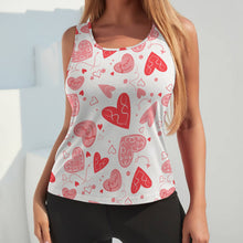 Cargar imagen en el visor de la galería, Camiseta sin mangas con escote redondo deportiva para mujer XK Personalizada con Impresión Completa con Foto Logo Patrón Texto