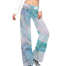 Cargar imagen en el visor de la galería, Pantalones de yoga rectos con cordones para mujer XP Personalizados con Impresión Completa de múltiples imágenes con Foto Logo Patrón Texto