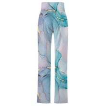 Cargar imagen en el visor de la galería, Pantalones de yoga rectos con cordones para mujer XP Personalizados con Impresión Completa de múltiples imágenes con Foto Logo Patrón Texto