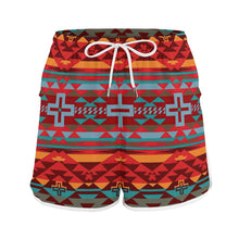 Cargar imagen en el visor de la galería, Pantalones de playa / shorts de baño cortos de secado rápido para mujer YH32 Personalizados con Impresión Completa de múltiples imágenes con Foto Logo Patrón Texto