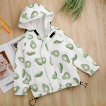 Cargar imagen en el visor de la galería, Chaqueta con capucha velcro manga larga para niños niñas A541 Personalizada con Impresión Completa de múltiples imágenes con Foto Logo Patrón Texto