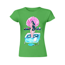 Cargar imagen en el visor de la galería, Camiseta manga corta cuello redondo de Algodón para Mujer FS0803017 Personalizada con Impresión Delantera con Foto Logo Patrón Texto