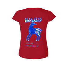 Cargar imagen en el visor de la galería, Camiseta Algodón Suave Casual de Manga Corta para Mujer FS0803020 Personalizada con Impresión Trasera con Foto Logo Patrón Texto