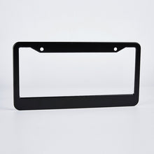 Cargar imagen en el visor de la galería, Marco de Matrícula Bicolor de Aluminio con Impresión UV de Diseño Personalizado con Tus Fotos o Textos