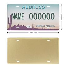 Cargar imagen en el visor de la galería, Placa de matrícula de coche de hierro (15 × 30 cm) QC1101006 Personalizado Personalizada con Foto, Texto o Logo
