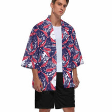 Cargar imagen en el visor de la galería, Chaqueta / Camisa estilo kimono de moda para hombre ZS904 Personalizada con Impresión Completa con Foto Logo Patrón Texto