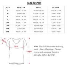 Cargar imagen en el visor de la galería, Camiseta de manga corta con cuello en V talla grande para mujer VT Personalizada con Impresión Completa de múltiples imágenes con Foto Logo Patrón Texto