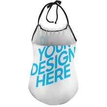 Cargar imagen en el visor de la galería, Bañador de Una Pieza con Tirantes para Niña NT017 Personalizado con Foto Logo Patrón Texto