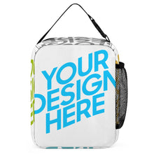 Cargar imagen en el visor de la galería, Bolsa de Almuerzo Aislada Portátil / Bolsa Térmica para Adulto Niños para Escuela Pícnic Oficina Trabajo XB0602058 Personalizada Impresion Completa de Múltiples Imágenes con Foto Logo Patrón Texto