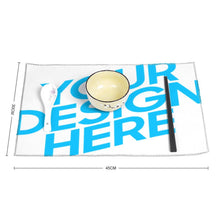 Cargar imagen en el visor de la galería, Juego de 6 manteles individuales de lona personalizado con patrón foto texto