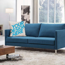 Cargar imagen en el visor de la galería, Funda de Cojín de Algodón y lino con Impresión a Una Cara de Diseño Personalizado con Tu Texto o Imagen