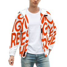 Cargar imagen en el visor de la galería, Chaqueta con Capucha Velcro de Deporte Multifuncional de Primavera Otoño Invierno para hombre A541 Personalizada con Impresión Completa de una imagen con Foto Logo Patrón Texto