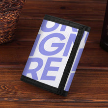 Cargar imagen en el visor de la galería, Cartera / Billetera de tres pliegues con estampado para mujer hombre XB0608018 Personalizada con Foto Logo Patrón Texto