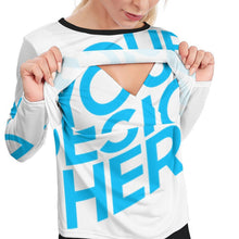 Cargar imagen en el visor de la galería, Camiseta de Lactancia de Manga Larga para Mujer SY011 Personalizada con Impresión Completa con Foto Logo Patrón Texto