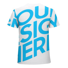 Cargar imagen en el visor de la galería, Camiseta de algodón manga corta para hombre con estampado completo FS0803137 Personalizada con Foto, Texto o Logo