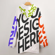 Cargar imagen en el visor de la galería, Abrigo / Sudadera con capucha caliente con forro polar de moda para mujer B412 Personalizado con Foto Logo Patrón Texto (Impresión Completa de múltiples imágenes)