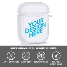 Cargar imagen en el visor de la galería, Caja Transparente de Auriculares Apple con Diseño Personalizado de Tu Texto o Imagen