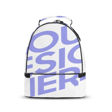 Cargar imagen en el visor de la galería, Bolsa de Comida de Doble Capa de Bandolera / Bolsa de Almuerzo de Hombro XB0602047 Personalizada de Una Imagen con Foto Logo Patrón Texto