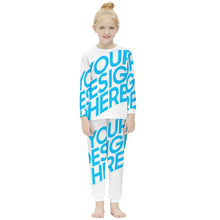 Cargar imagen en el visor de la galería, Traje de Sudadera Suave Casual Manga Larga para Niñas Chicas JJ1203 Personalizado con Impresión Completa con Foto Logo Patrón Texto