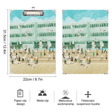 Cargar imagen en el visor de la galería, Tabla con clip Portapapeles de madera tamaño A4 estándar y carta con clip de metal discreto BG1613019 Personalizado Personalizada con Foto, Texto o Logo