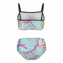 Cargar imagen en el visor de la galería, Traje de baño / Bañador de dos piezas de natación para niñas NT009 Personalizado con Impresión Completa con Foto Logo Patrón Texto