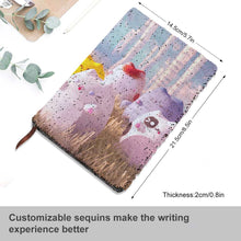 Cargar imagen en el visor de la galería, Cuaderno de lentejuelas para niñas y niños BG1613016 Personalizado Personalizada con Foto, Texto o Logo