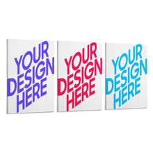 Cargar imagen en el visor de la galería, Cuadros Imágenes Pintura de Múltiples Diseños Impresión Cuadrado Póster Colgante de 3 Paneles 3 Unidad Pintura de Lienzo Para una sola foto (Vertical2:3) Personalizado Personalizada con Foto, Texto o Logo