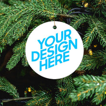 Cargar imagen en el visor de la galería, Recuerdo Redondo Cerámico con Impresión Térmica de Diseño Personalizado con Tu Foto o Texto