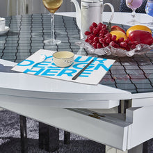 Cargar imagen en el visor de la galería, Juego de 6 manteles individuales de lona personalizado con patrón foto texto