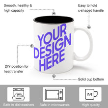 Cargar imagen en el visor de la galería, JJ0504001 Mug de Colores Cerámico con Impresión de Diseño Personalizado con Tu Texto o Foto