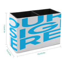 Cargar imagen en el visor de la galería, Portalápices de cuero Soporte para bolígrafos compartimentos para lápices y organizador para suministros de escritorio esenciales BG1613020 Personalizado con Foto, Texto o Logo