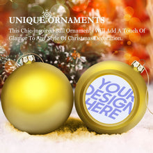 Cargar imagen en el visor de la galería, Bola Navideña de Decoracion Bola de Adorno de Navidad de PC de Plástico JJ0525029 Personalizada Impresion Completa de Una Imagen con Foto Logotipo Patrón Texto