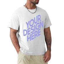 Cargar imagen en el visor de la galería, Camiseta talla grande de manga corta deportiva para hombre FS0803123 Personalizada con Impresión Frontal de una imagen con Foto Logo Patrón Texto